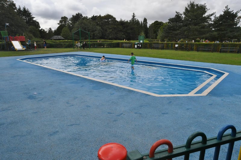 Local children have loved splashing around in the park's paddling pool over the years!