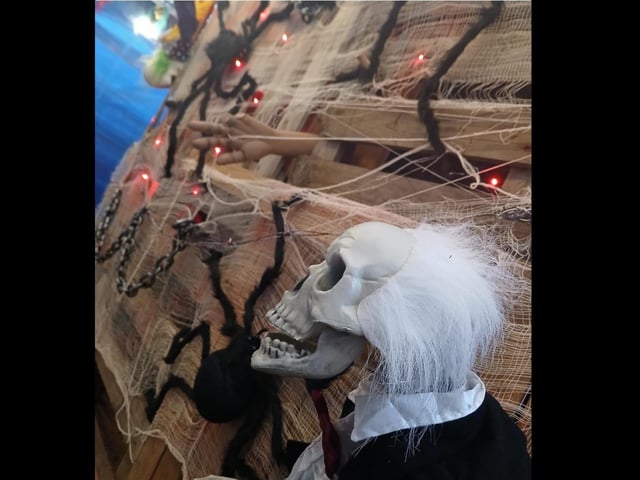 Inside the ‘Howland Halloween Walk Through’.