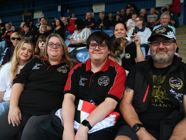 Fans in the stand.