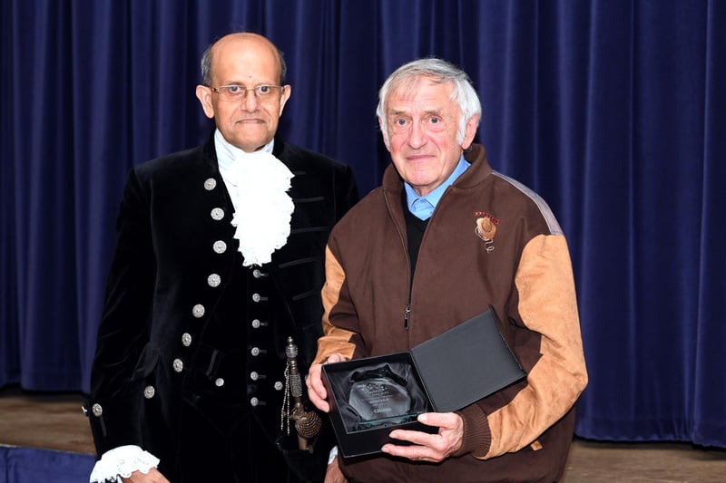 David Rose was presented with the The Environmental Volunteer Award by The High Sheriff Dr Khetani.David was nominated by Leverington Parish Council for his tireless efforts to litter pick in the village, which he does not only as a dedicated member of Leverington Street Pride group, but also daily off his own back.