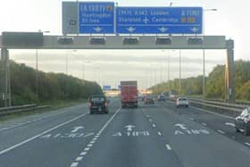 The crash happened near junction 14 of the A1(M) near Huntingdon