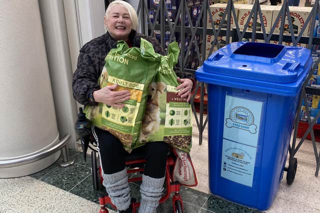 Hampton woman Claire Thompson is leading a campaign to establish a network of foodbank bins for rescue dogs across the UK.