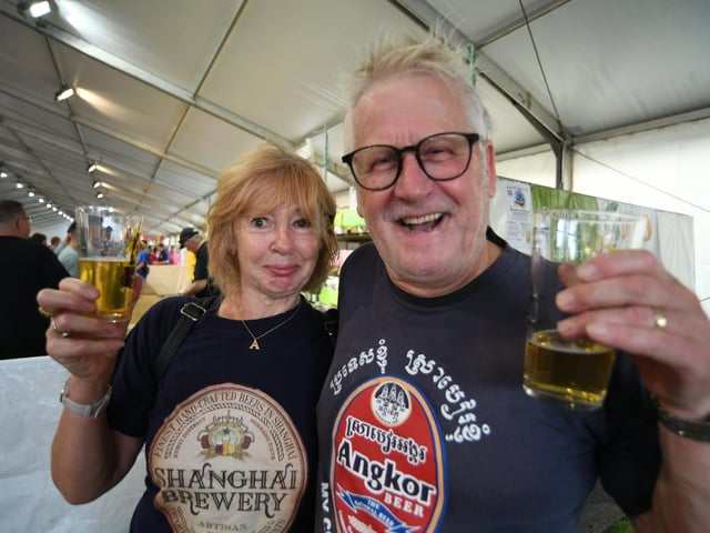 Ann and Andy Perich celebrating their 42 wedding anniversary at the festival