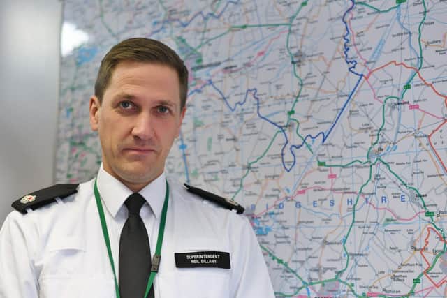 Superintendent Neil Billany at Thorpe Wood police headquarters