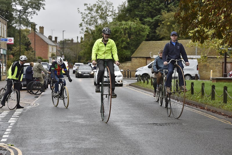Members of the Peterborough Vintage Cycle Club enjoy a final ride around Werrington.
