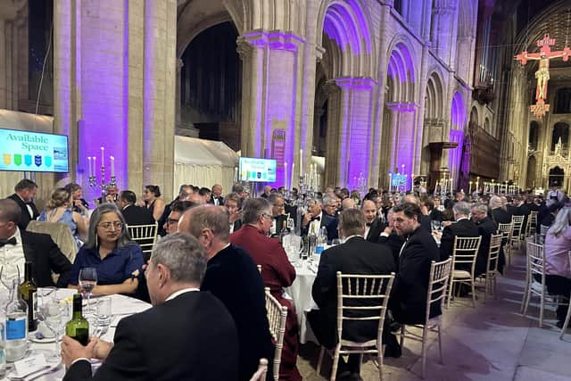 More than 350 guests attended the Bondholder Dinner held at Peterborough Cathedral