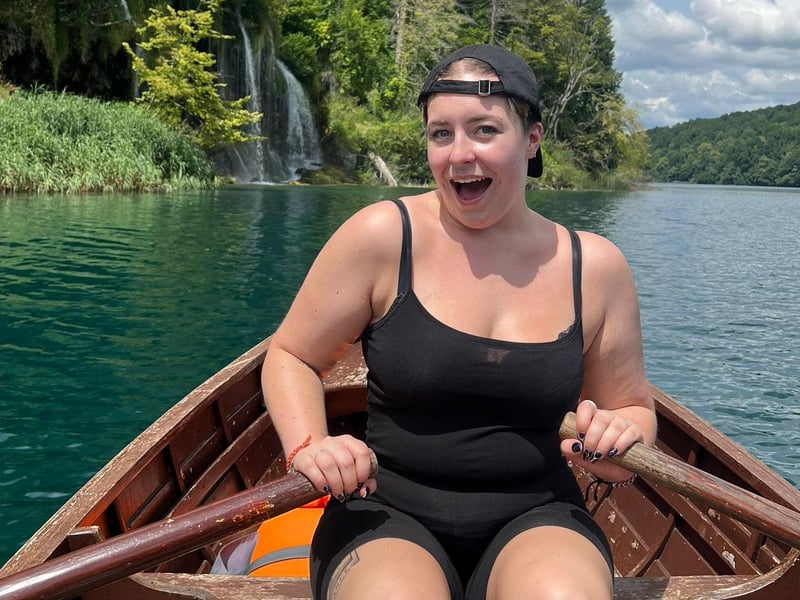 Georgia enjoys a visit to a national park in Croatia, while travelling before starting university.