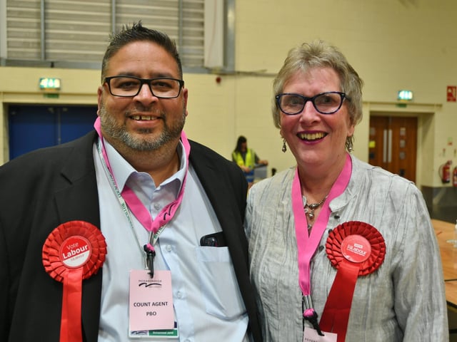 Deputy Mayor of Peterborough Mohammed Jamil with Alison Jones (Central)