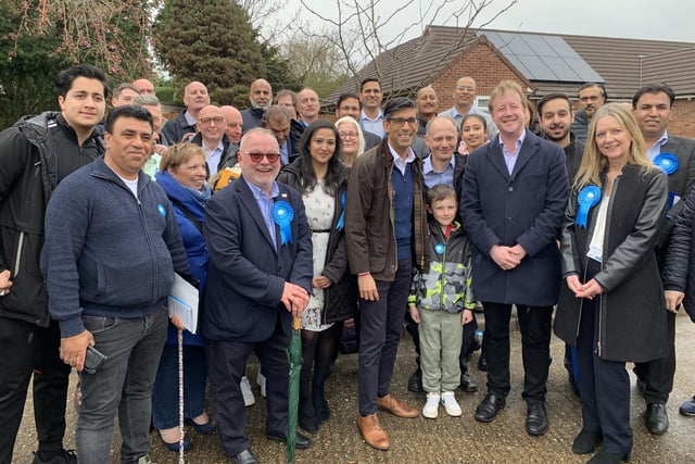 Prime Minister Rishi Sunak meets with Peterborough MP Paul Bristow and Conservative councillors.