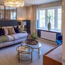The living room of Bellway’s Arkwright showhome – one of two showhomes launched at Primrose Grove