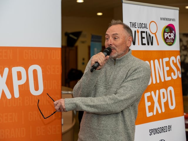 Kev Lawrence at the Peterborough The Local View Business Exhibition