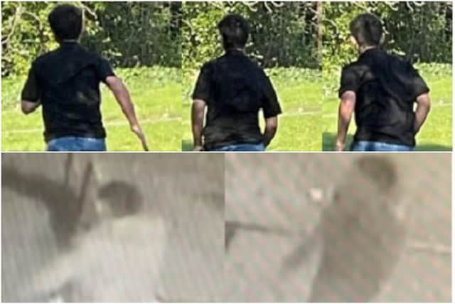 Police have issued CCTV images of a man they want to trace in connection with the Peterborough incidents