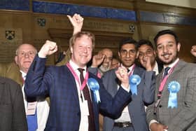 Cllr Muhammad Asif (furthest on the right) was elected on 4 May