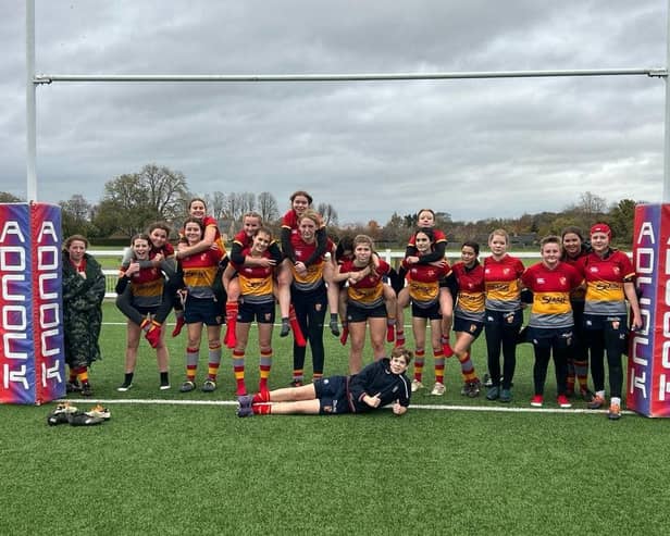 Peterborough Rugby Union Club Under 16 girls.