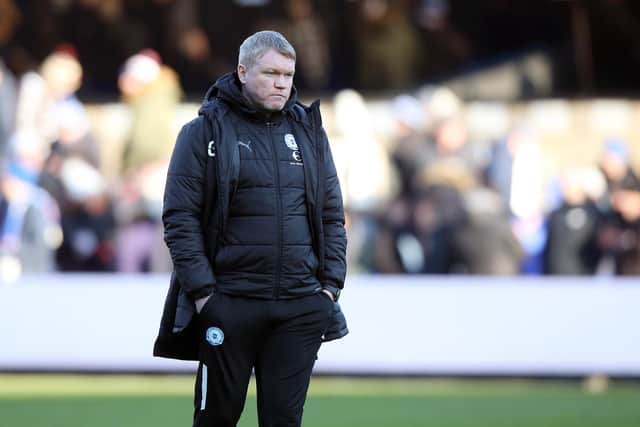 Posh boss Grant McCann at Ipswich. Photo: Joe Dent/theposh.com.