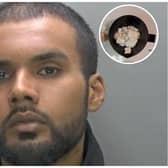 Mohammed Ali, and some of the drugs found by police