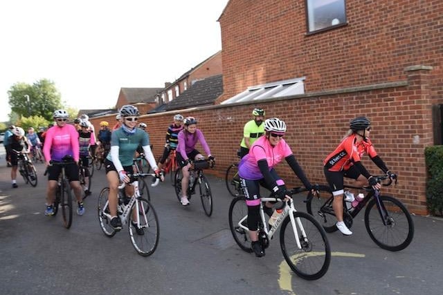 The Yaxley Riders cycling group raise £400 for The Little Miracles charity