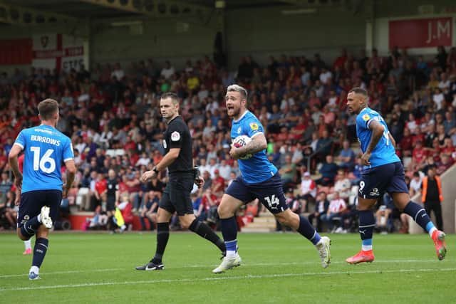 Jack Marriott started the comeback against Cheltenham on Saturday (July 30). Photo: Joe Dent.