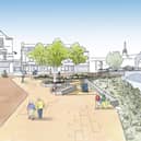 A view of how the re-vamped riverside might look