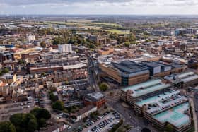 Aerial view of Peterborough