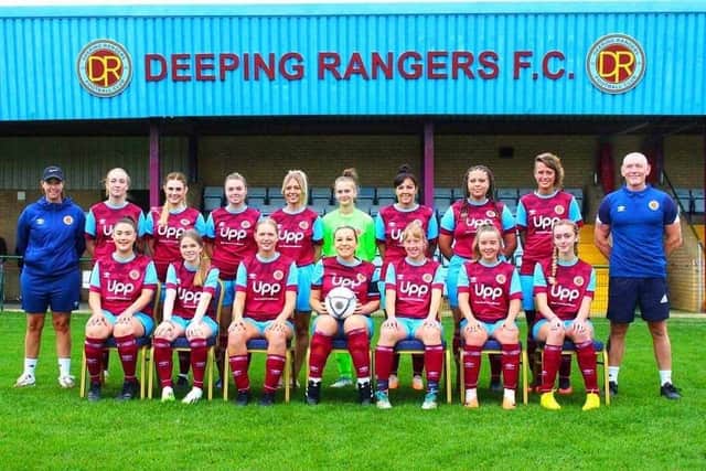 The Deeping Rangers team before their historic win over Sleaford. Photo: Jason Richardson