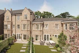A CGI image of the proposed new homes.