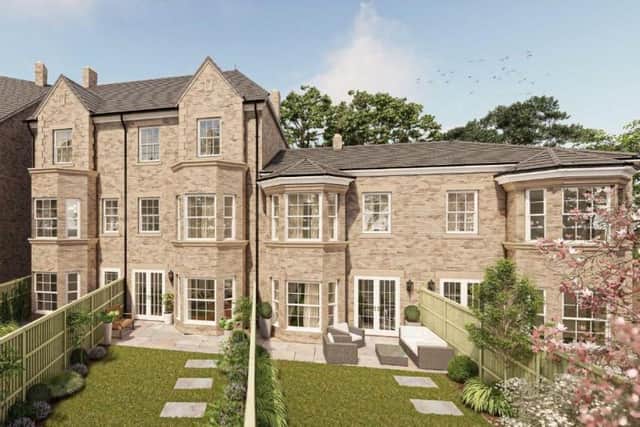 A CGI image of the proposed new homes.