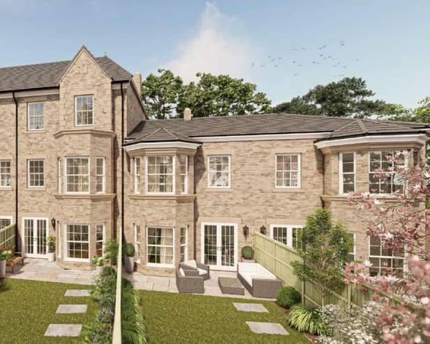 A CGI image of the proposed new homes.