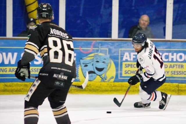 Recent signing Morgan Clarke-Pizzo in action during his first spell with Phantoms.