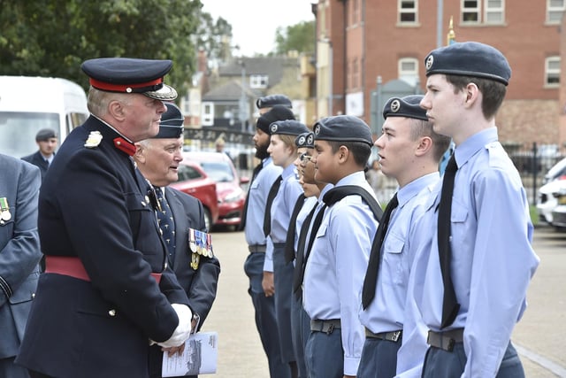 Cadets inspected by  Brigadier Tim Seal