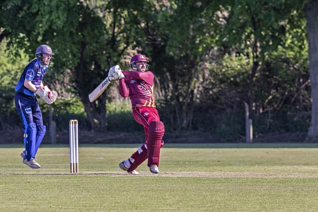 Brandon Phillips during his innings of 73 for March against Histon.