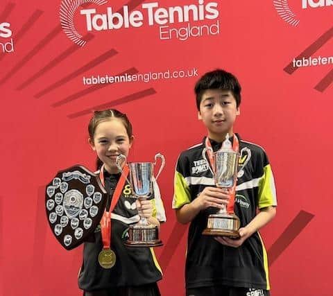 Archway's national champions Hannah Saunders and Zihan Lin.