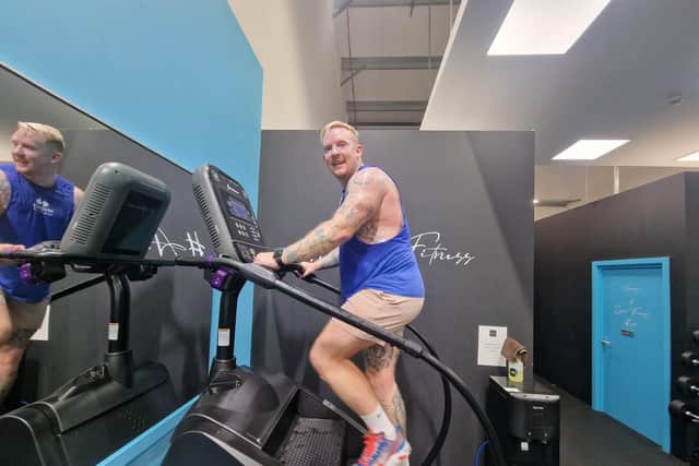 Robert Hughes taking on his mammoth challenge