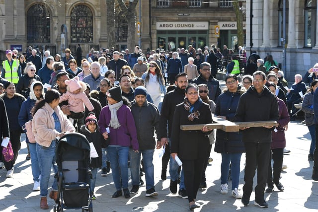 The Good Friday 'Walk of Witness' in the city centre.