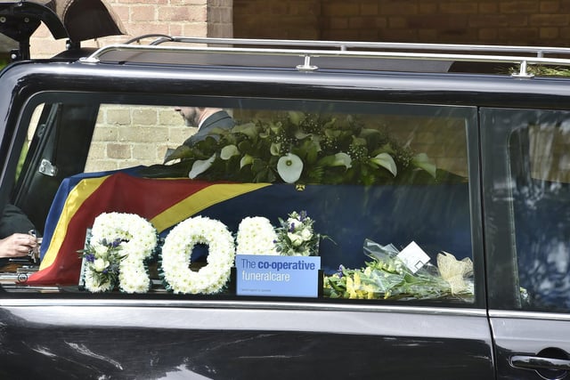 Ron's loved ones paid their respects to their 'hero'