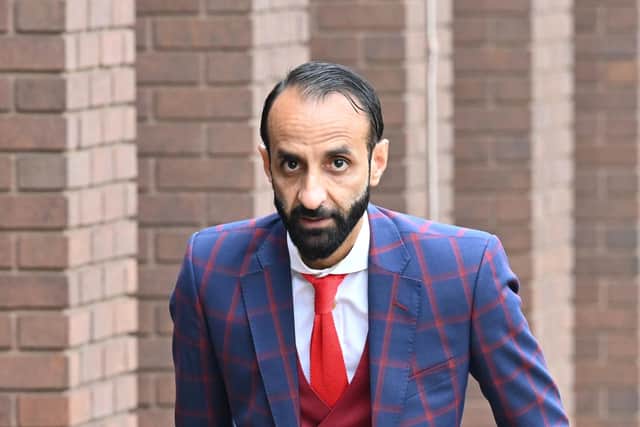 Former Peterborough city councillor Shaz Nawaz at Magistrates' Court