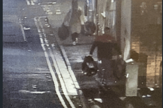 The couple were caught on CCTV dumping the waste
