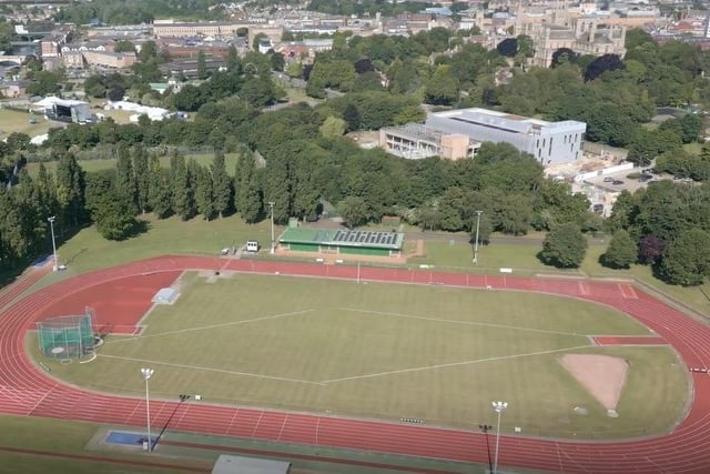 Peterborough athletics track, near Peterborough's Embankment