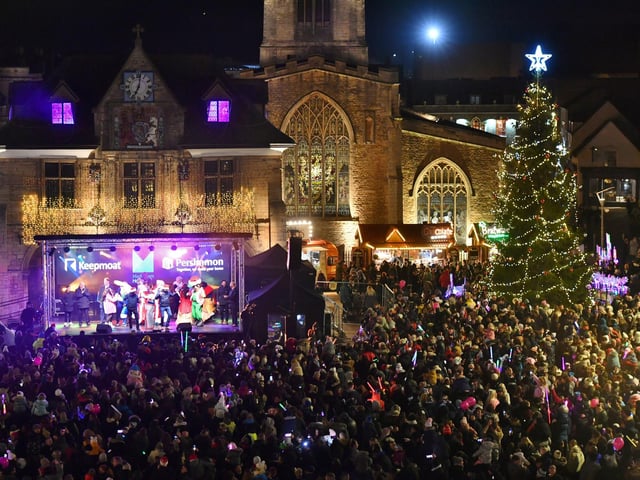 Switching on of the Christmas lights in Cathedral Square 2024.