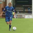 Dean Holden in action for Posh.