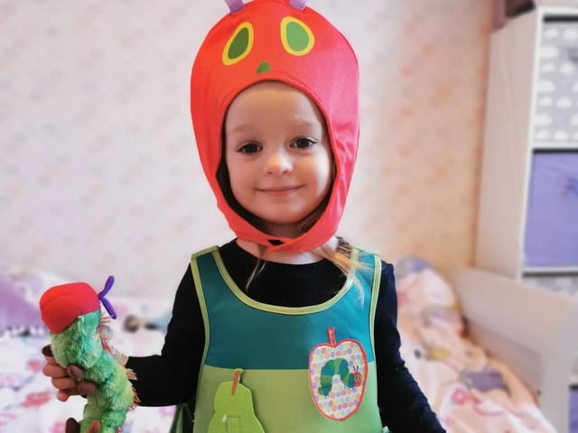 Bella, 3, The Very Hungry Caterpillar