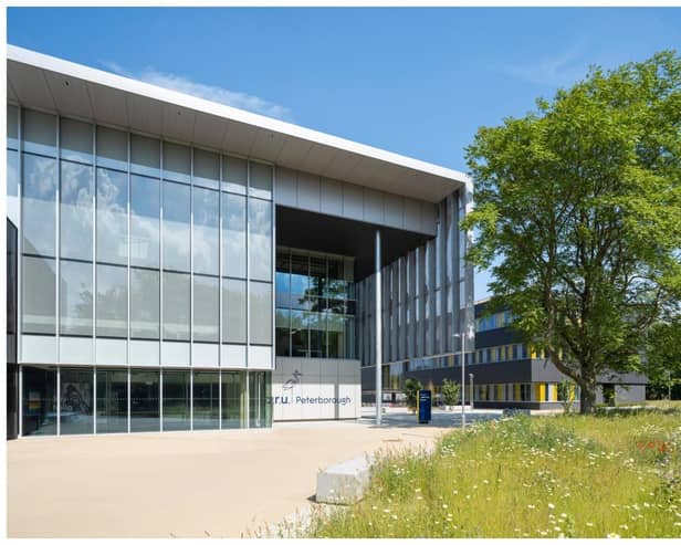 The ARU Peterborough building is a  2024 Civic Trust Awards regional finalist.; Photo: Richard Fraser Photography