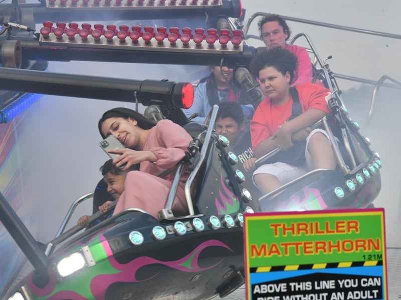 The fair gets underway at Peterborough Embankment