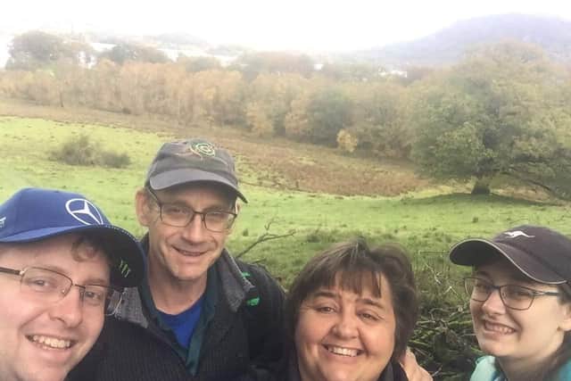Marcus, Ian, Sally and Georgina on holiday in the Lake District