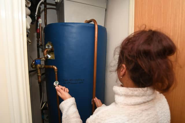 The Peterborough mum has been left with no hot water for three weeks after needing to have her boiler replaced.
