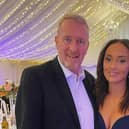 Dave Keetley and fiance Tyisha Lannon - who has paid tribute to the former Peterborough "nightclub legend"