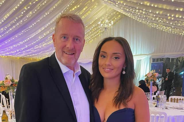Dave Keetley and fiance Tyisha Lannon - who has paid tribute to the former Peterborough "nightclub legend"