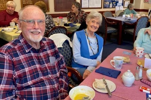 Members of Nene and Welland Oddfellows at one of the group's regular soup lunch events.