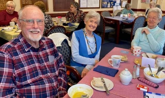 Members of Nene and Welland Oddfellows at one of the group's regular soup lunch events.