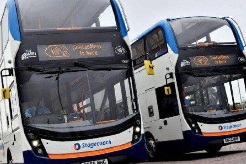 Stagecoach buses. Fare prices will increase in the new year